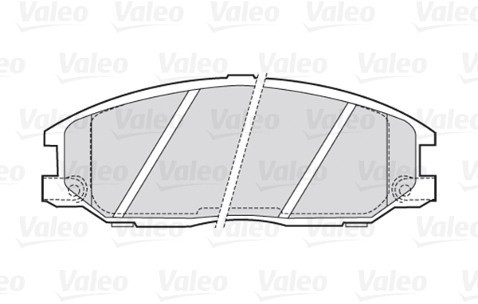 VALEO Zestaw klocków hamulcowych, hamulce tarczowe 301759