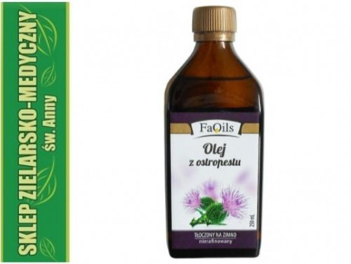 Fa-Oils OLEJ Z OSTROPESTU TŁOCZONY NA ZIMNO NIERAFINOWANY 250ml 252