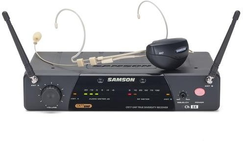 Samson AL77/AH7 HEADSET - AIRLINE zestaw bezprzewodowy z mik. nagłownym cielistym - 492,425Mhz