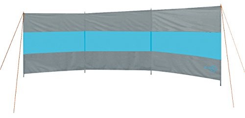 Bo-Camp Ochrona przed wiatrem na niebiesko/dunkkelgrau 500 x 130 cm. Wraz z lnu i mocowania 4 metalowych drążków 4367620