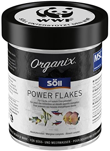 Söll Organix Power Flakes - główna wyściółka dla ryb ozdobnych - płatki, 130 ml