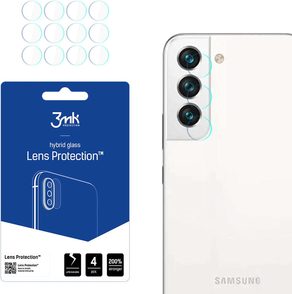 3MK Szkło x4 na kamerę obiektyw Lens Protection do Samsung Galaxy S22 12432X10