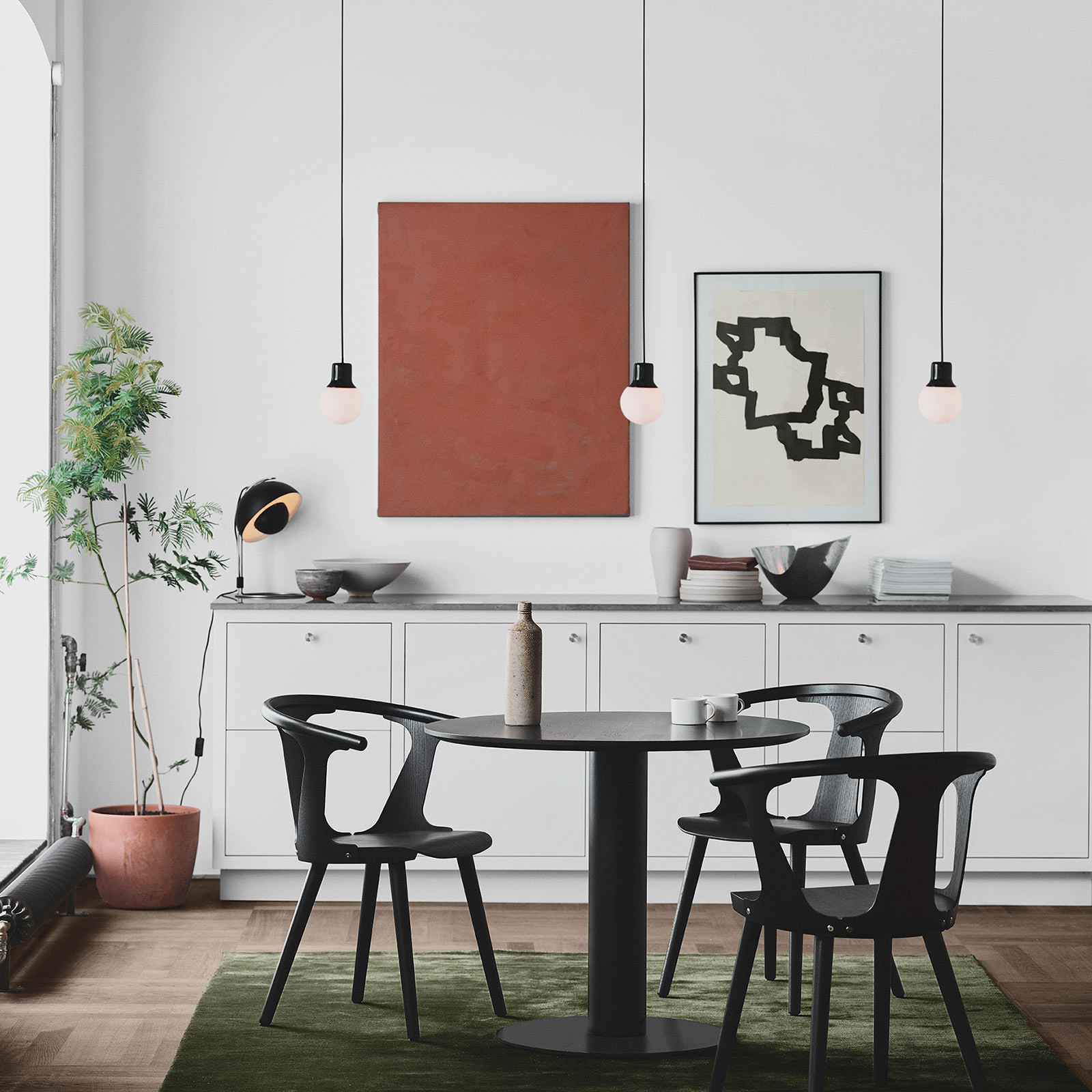 &TRADITION AndTradition Flowerpot VP4 stół, czarna matowa