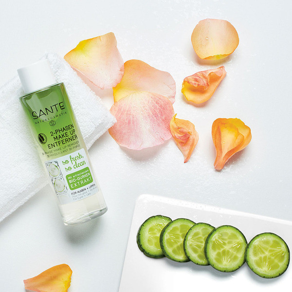Bio SANTE Naturkosmetik Dwufazowy płyn do demakijażu z wyciągiem z ogórka 173 43228