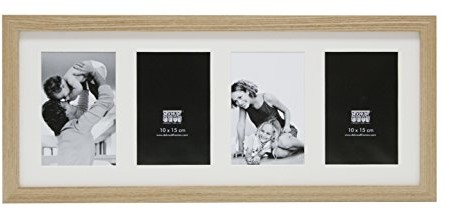 Deknudt Frames Deknudt ramka s66kb4  10.0 X 15.0 ramka na zdjęcia ramka na naturalny kolor, 4 obrazy w pionie S66KB4-10.0X15.0