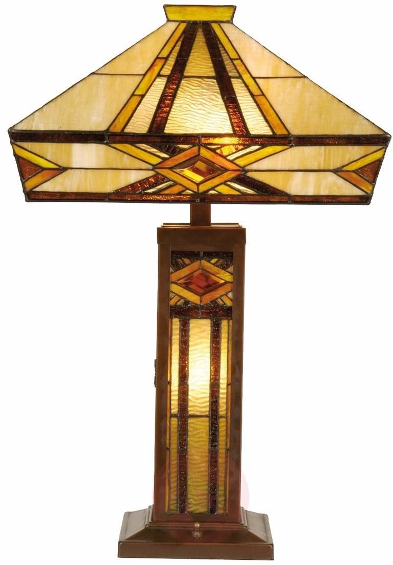 Clayre & Eef Lampa stołowa Glenys o jasnym świetle