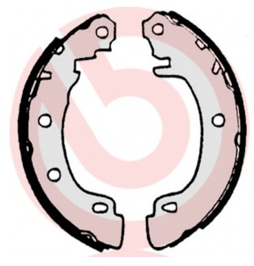 BREMBO Zestaw szczęk hamulcowych S 68 522
