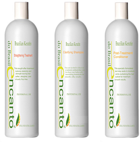 Encanto do Brasill Encanto do Brasill 3x100ml zestaw do keratynowego prostowania włosów, BUTELECZKI ZASTĘPCZE