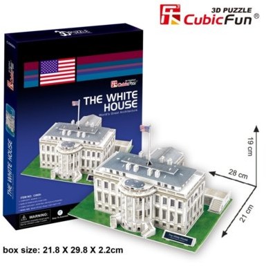 Cubicfun Puzzle 3D 65 el Biały Dom C060h