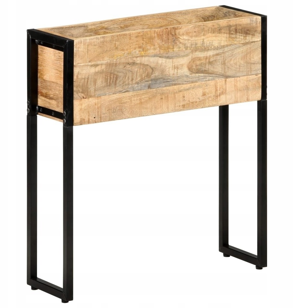 Donica, 60x20x68 cm, surowe drewno mango