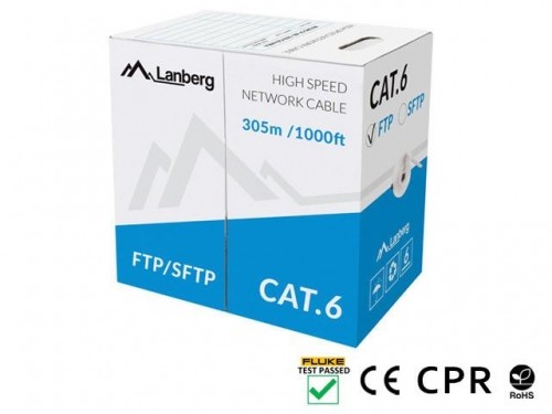 Lanberg Lanberg Kabel sieciowy Lanberg LCF6-11CU-0305-S (FTP; 305m; kat. 6; kolor szary) 2_257998