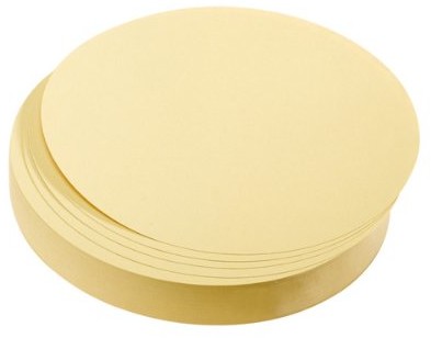 Franken FRANKEN UMZ 10 karty do moderacji, okrągłe, średnica: 9,5 cm, gramatura papieru: 130 g/m, kolor: żółty, żółty 500 szt. UMZ 10 04