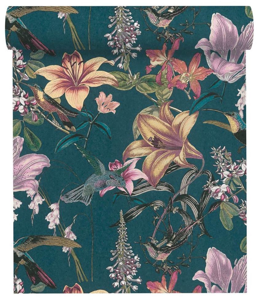 Tapeta Jungle Chic 377012 zielona winylowa na flizelinie