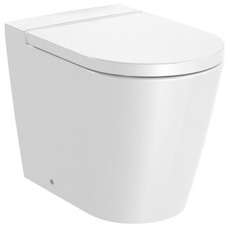 Roca Inspira Round Toaleta WC stojąca 37x56x44 cm Rimless bez kołnierza biała A347526000