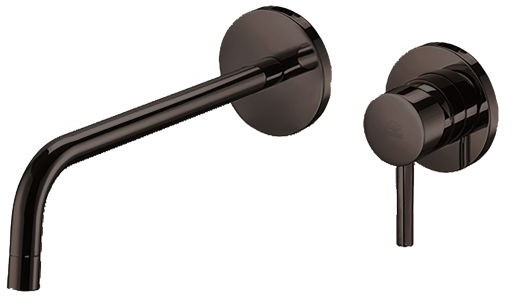 Paffoni Light Bateria umywalkowa podtynkowa czarny nikiel LIG106NKN70