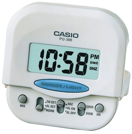 Casio PQ-30B 7EF  alarm clock  kwarcowy mechanizm zegarowy  alarm PQ-30B-7EF
