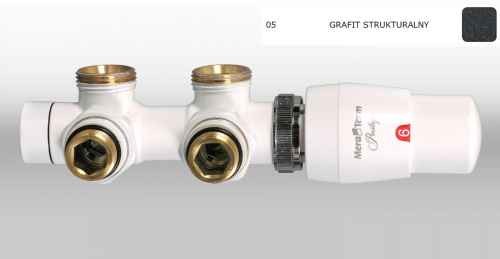Vario Term Varioterm TWINS zintegrowany zestaw termostatyczny wersja prawa kolor grafit strukturalny TSGS0205CFK/P TSGS0205CFK/P