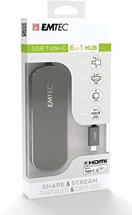 Emtec EMTEC USB HUB T650C Type-C 6in1, ECHUBT650C ECHUBT650C