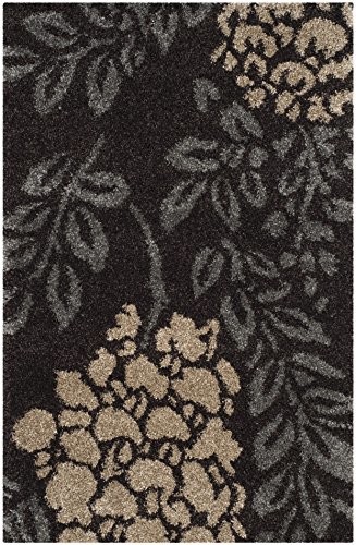 Safavieh Felix dywan Shag, poliester-mieszanka, ciemnobrązowy/szary SG456-2880-24