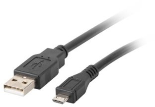LANBERG LANBERG Kabel USB 2.0 micro AM-MBM5P 0.3M czarny (CA-USBM-10CC-0003-BK)