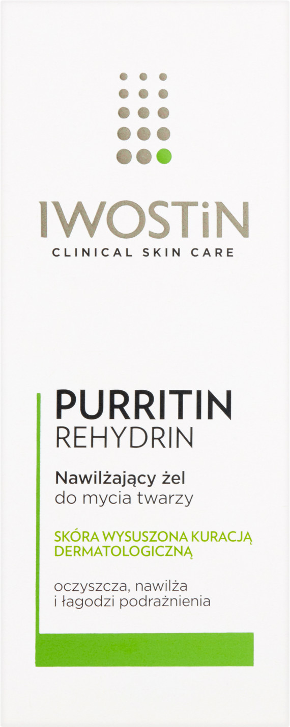 Iwostin Purritin Rehydrin, nawilżający żel do mycia twarzy, 150 ml Duży wybór produktów |  od 199.99zł | Szybka wysyłka do 2 dni roboczych! | 7081697