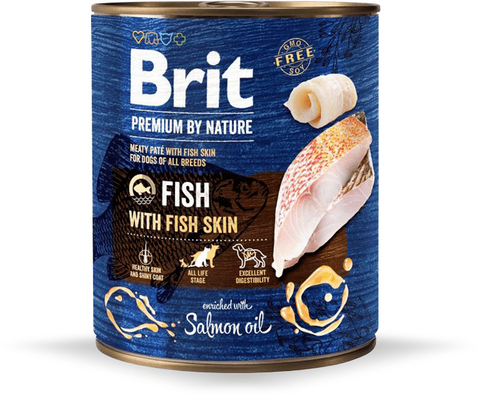 Brit Premium By Nature Fish with Fish Skin 6x800g