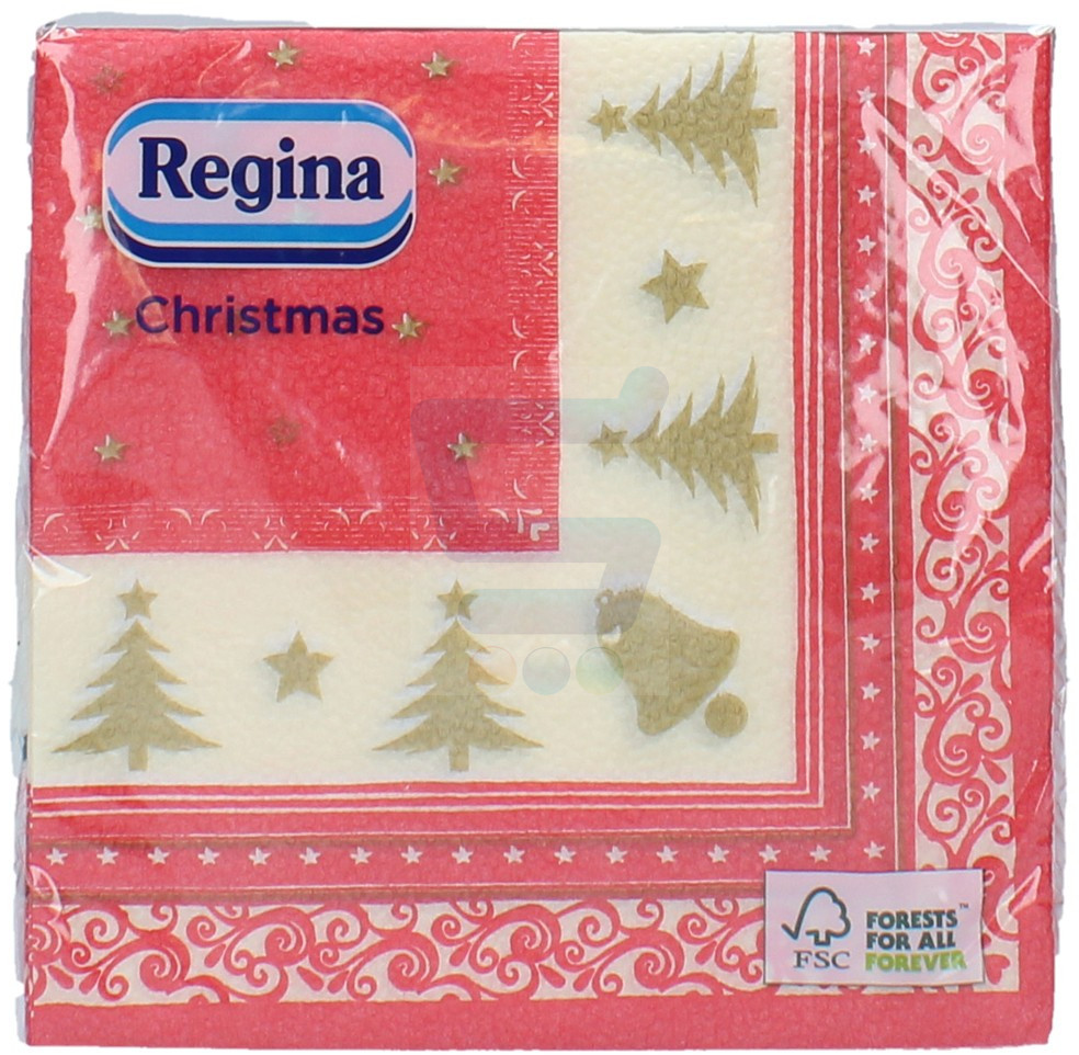 Regina Christmas Serwetki Czerwono Złote 20 szt.