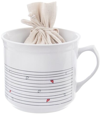Orion Kubek ceramiczny SERDUSZKA, 0,5 l