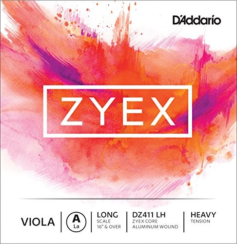 D'Addario D'Addario DZ411-LH Zyex Viola pojedyncza struna 'A' włókna syntetyczne Long Heavy DZ411 LH