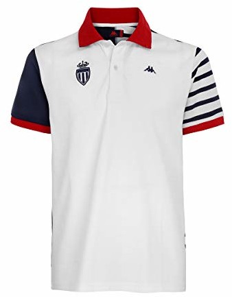 Kappa AUBIN T-shirt męski biały biały/niebieski/czerwony S 61113UW_A00_S