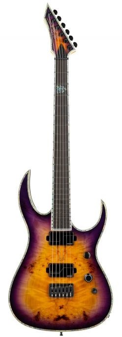 BC Rich Shredzilla Extreme Exotic Hipshot Bridge Burl Top Purple Haze gitara elektryczna