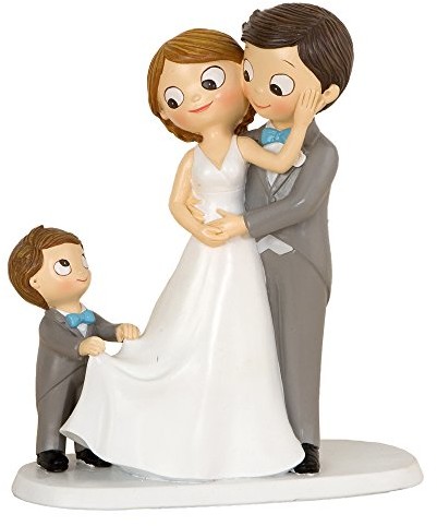 Mopec Figurka do ciasta Pop & Fun młoda para z dzieckiem 21 cm Y615.3