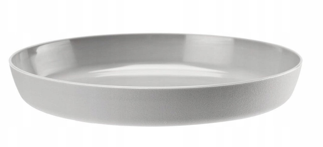 Podstawka plastikowa doniczkę 15,5 cm szara jasna