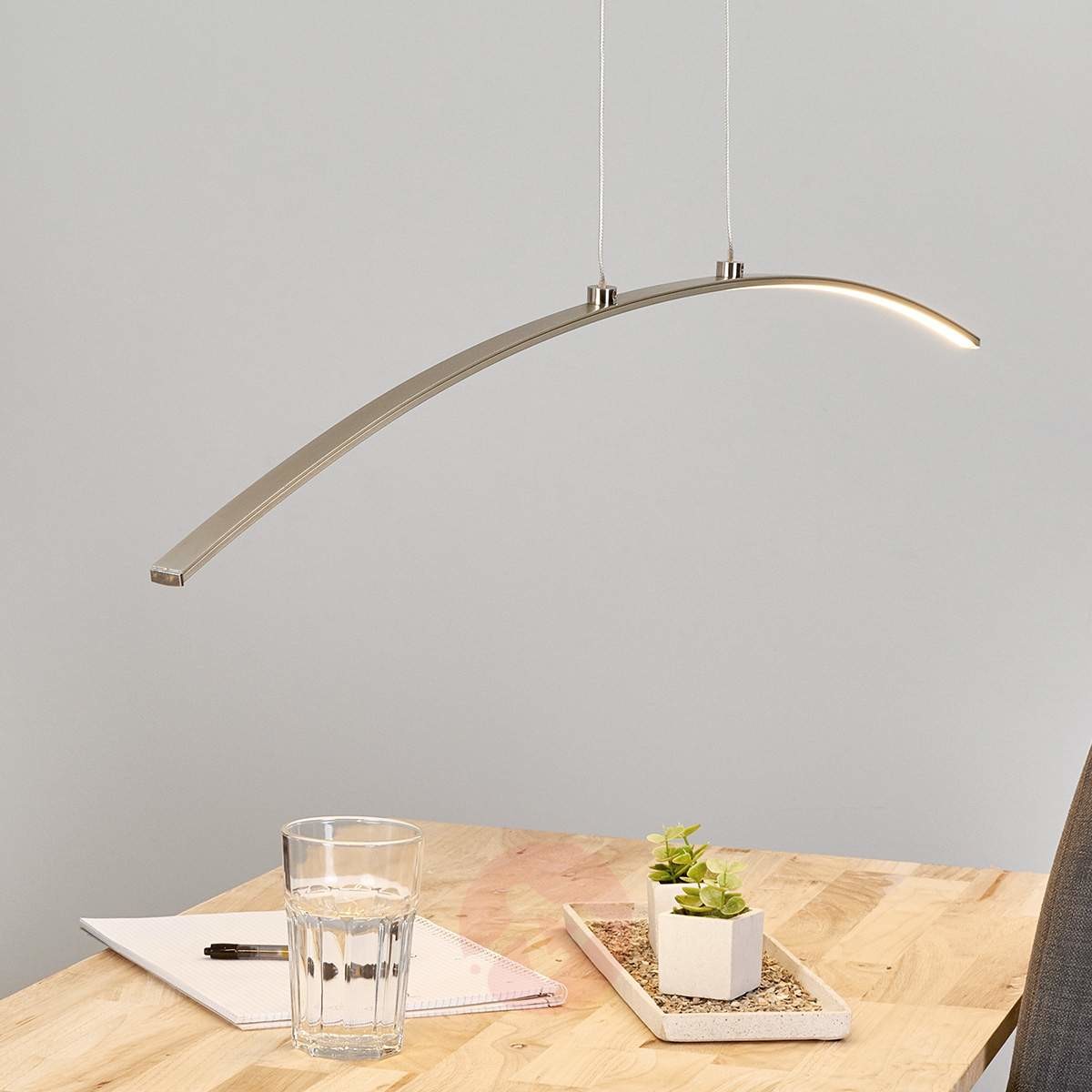 Lampenwelt Purystyczna lampa wahadłowa LED Iven