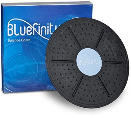 Bluefinity bluefinity Balance Board, do 150 kg, śr.: 36 cm, gumowany spód, trening równowagi, terapia bączek, czarna 10020823