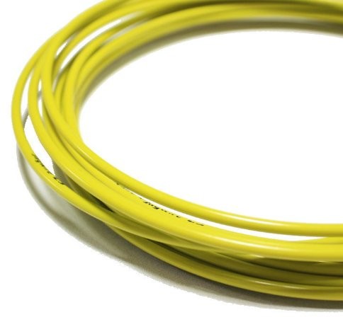 Jagwire cięgno manetki firmy pokrowiec zewnętrzny Lex, żółty, 4 mm JA7700