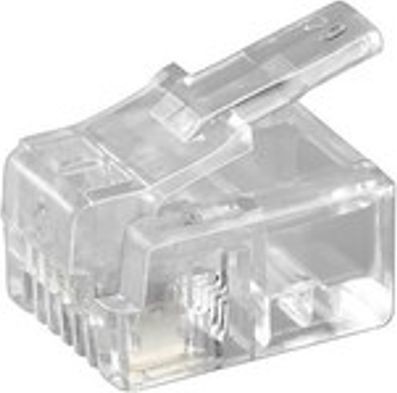 MicroConnect Wtyk modułowy RJ11 6P4C 10szt KON501-10R KON501-10R