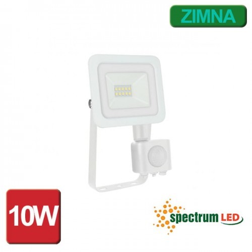 Spectrum LED NAŚWIETLACZ NOCTIS LUX 2 10W IP44 BIAŁY BARWA ZIMNA Z CZUJNIKIEM SLI029041CW_CZUJNIK