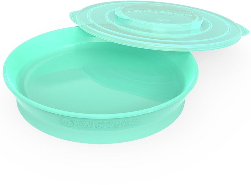 Twistshake Talerz 6+m Pastelowy zielony # Wpisz kod MDL5PL55 i uzyskaj dodatkowe 20 % rabatu na ten produkt promocja do 17.05.2020