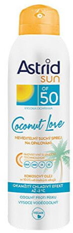 Astrid Niewidoczny suchy spray do opalania OF 50 CoconutLove 150 ml