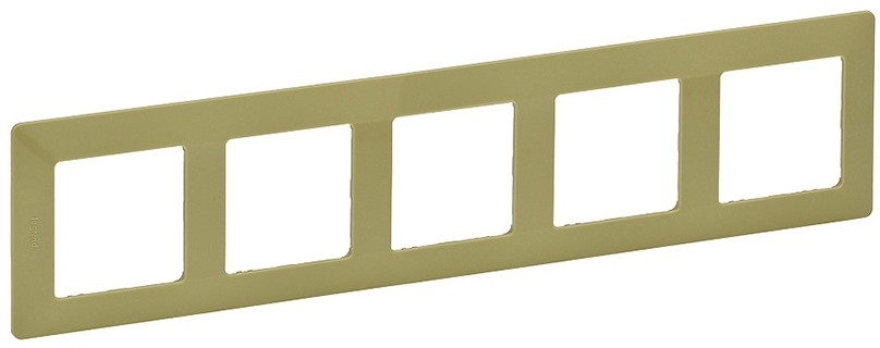 Legrand Legrand 754085 - Ramka dla przełączników VALENA LIFE 5P zielony