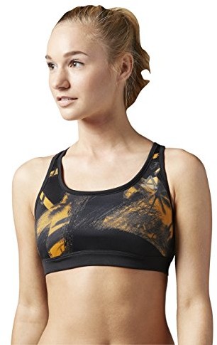 Reebok damski biust RE BRA 1 sportowa monitora, czarny, L BUC32