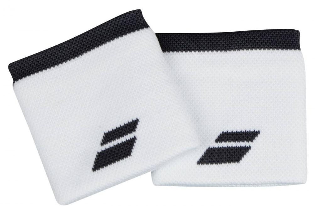 Babolat Logo Wristband (2 szt.) - white/black 5UA1261-1011
