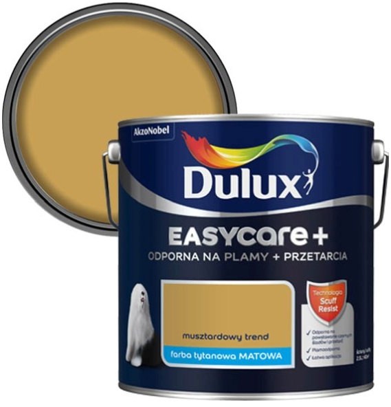 Dulux Farba EasyCare+ musztardowy trend 2,5 l 5511502