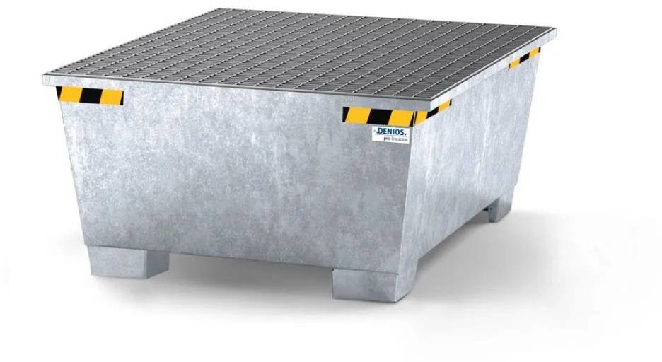 722 DENTA Wanna wychwytowa ze stali na 1 IBC cynkowana z kratą 1350x1650x707 1000L 72279475 79475-uniw