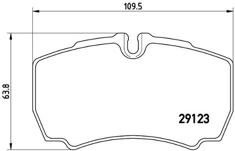 BREMBO Zestaw klocków hamulcowych, hamulce tarczowe P 24 084