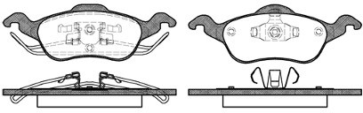 RoadHouse Zestaw klocków hamulcowych, hamulce tarczowe 2691.00
