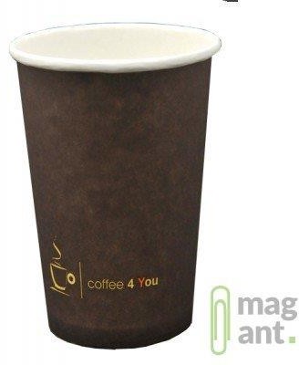 Silo Kubek papierowy 100ml z nadrukiem COFFEE 4 YOU