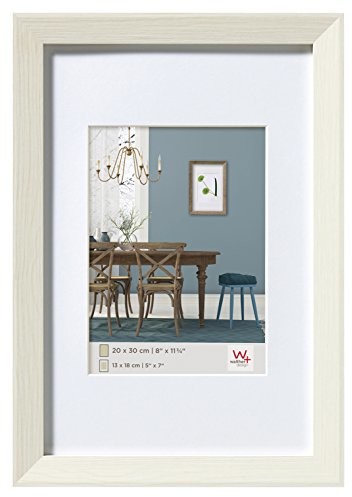 Walther wzornictwo fiorito rama drewniana ramka na zdjęcia, drewno, biały, 40 x 50 cm EF050W