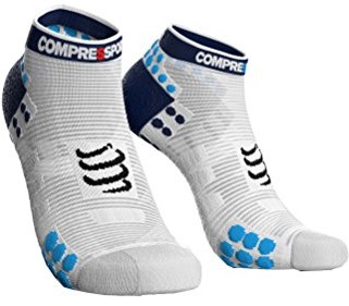 Compressport V3 skarpety męskie Low Flou skarpety do biegania głębokie, T2 CS-RSLV3-00BL-T2